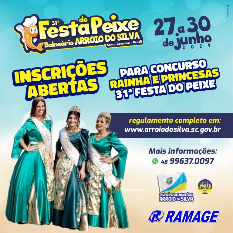 Rainha 31 festa do peixe arroio do silva