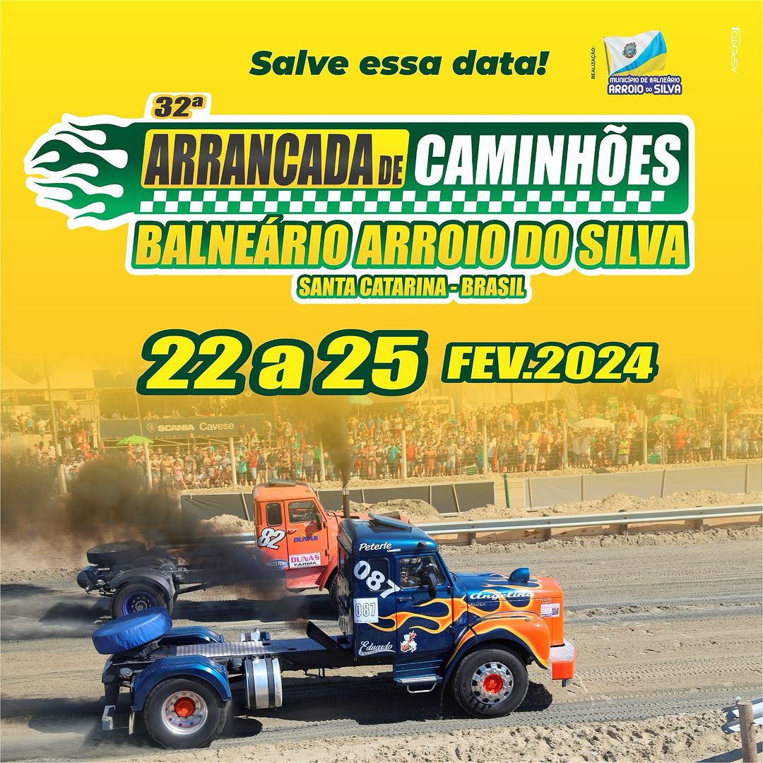 Evento de Arrancada de caminhões Balneario Arroio do Silva